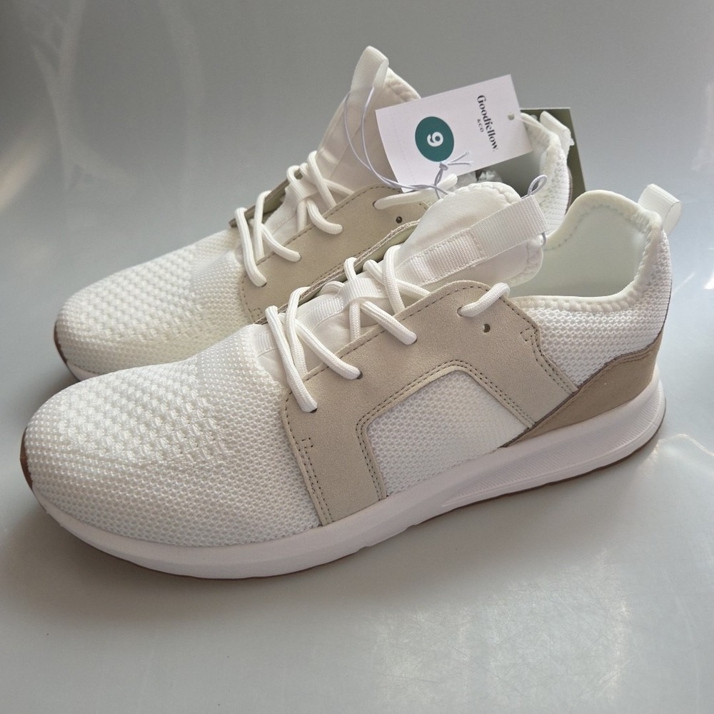 Goodfellow &‎ Co Mens Shaun Jogger Low Top Sneakers White 9